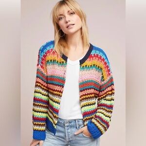 Anthropologie Moth Betty Crochet Cardigan
